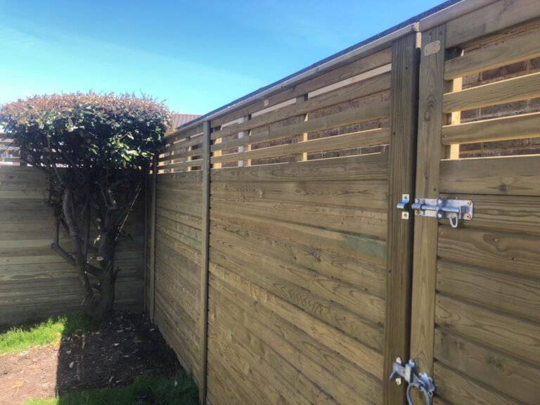 Garden fencing completed by Turners